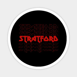 IRON TEXT || STRATFORD UK Magnet